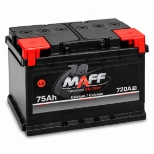 Акумулятор автомобільний MAFF 575 E0, 12 В, 75 А·год, 720 А, R+