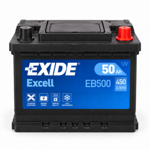 Акумулятор автомобільний EXIDE Excell EB500, 12 В, 50 А·год, 450 А, R+
